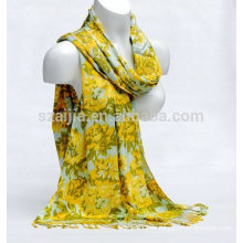 Mode Blumendruck Viskose Damen Schal
